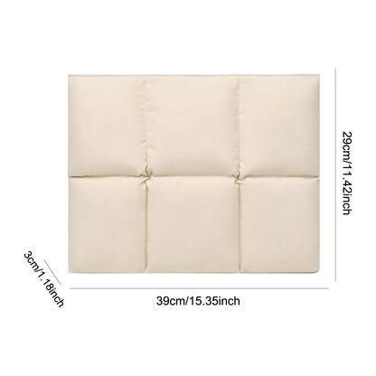 Nylon Quilted Puffy Notebook Carrying Case Comfortable Laptop Case for Women 15-15.6 Inch Tablet