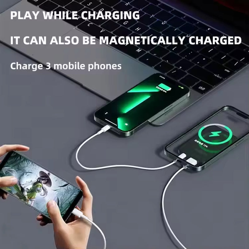 22.5W Quick Charge Powerbanks Slim and Small Magnetic Wireless Power Station with Charging Cord