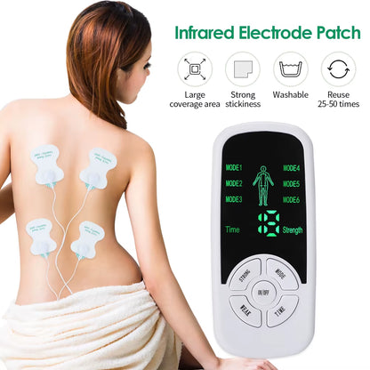 Electric Massage Instrument EMS Tense Machine Pulse Massager Tens Acupuncture Electrical Muscle Stimulator for Neck Back Body