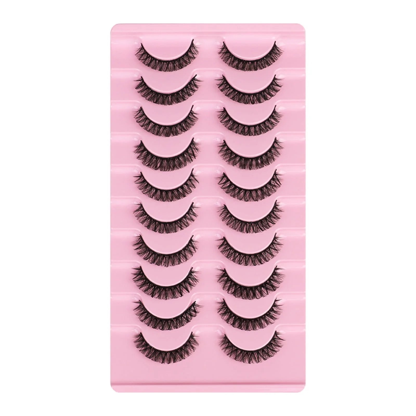 10 Pairs Reusable Self Adhesive Eyelashes Natural Thick False Lashes Extension No Glue or Eyeliner Neededcat Eye Wispy Lashes