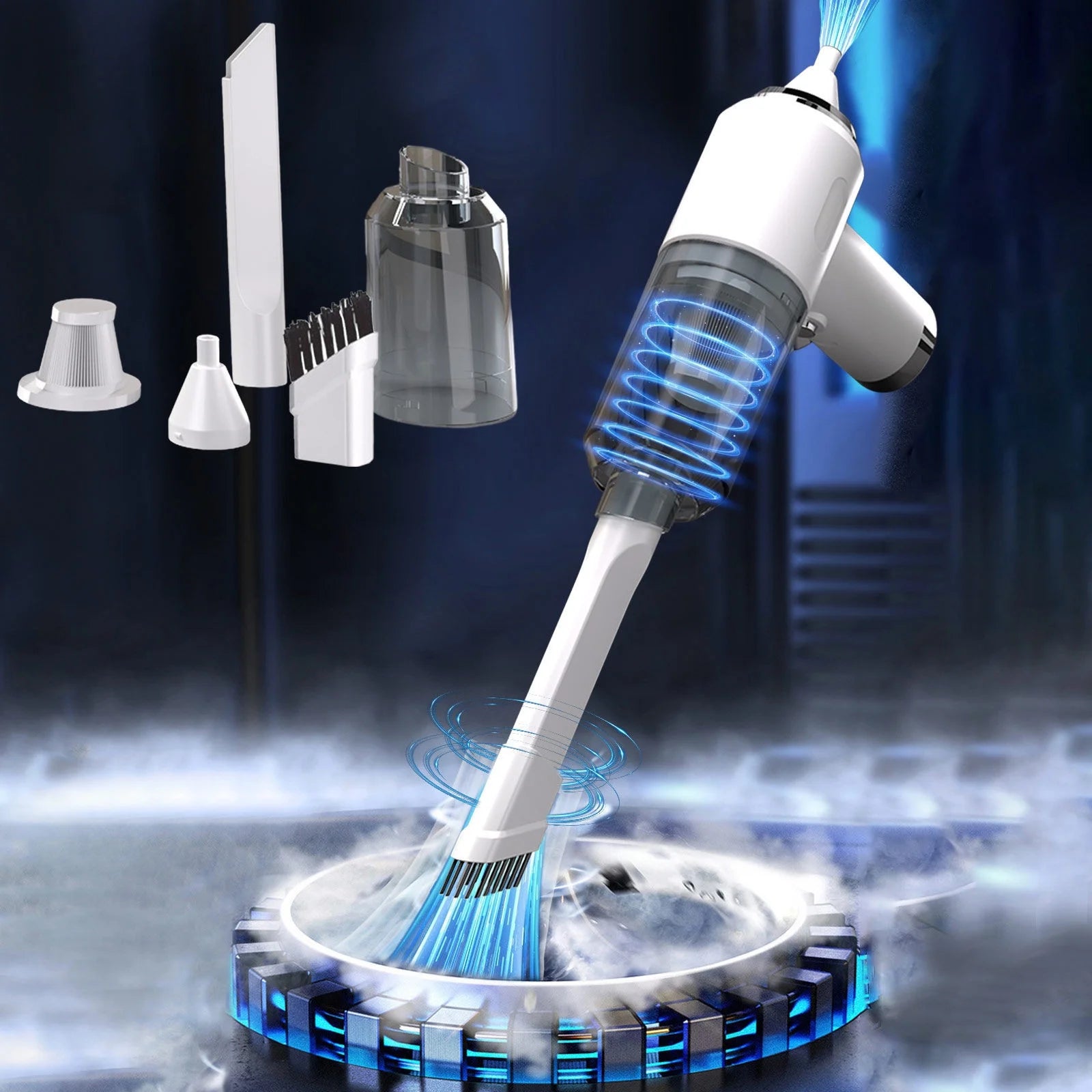 Car Vacuum Cleaner - High Power Wireless Handheld Vacuum, 3 in 1 Multifunctional Cordless Vacuum with Brushless Motor, Portable Mini Vacuum Cleaner Rechargeable for Car Detailing, Home