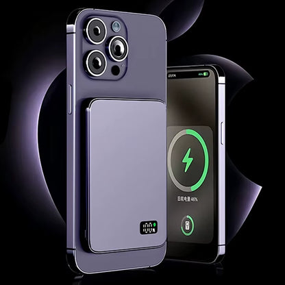 10000Mah Ultra Thin Power Bank for Magsafe,Magnetic Wireless Fast Charging Macsafe Portable Battery for Iphone Xiaomi Samsung
