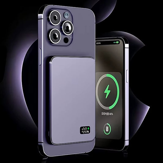 10000Mah Ultra Thin Power Bank for Magsafe,Magnetic Wireless Fast Charging Macsafe Portable Battery for Iphone Xiaomi Samsung