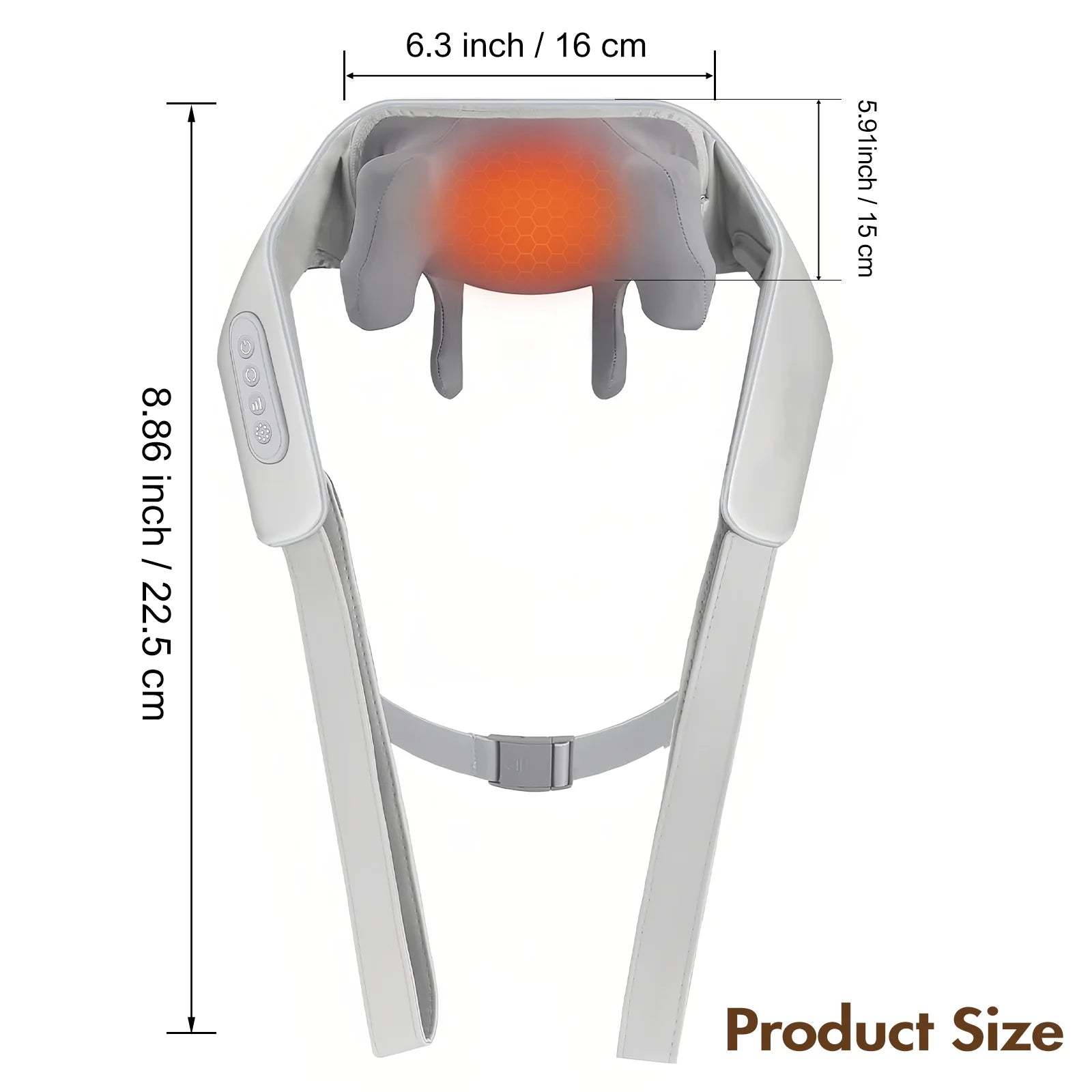 Shiatsu Neck and Back Massager with Heat, 6D Cordless Shoulder Massager, Deep Tissue Kneading Massage for Men and Women, Perfect Relaxation Gift