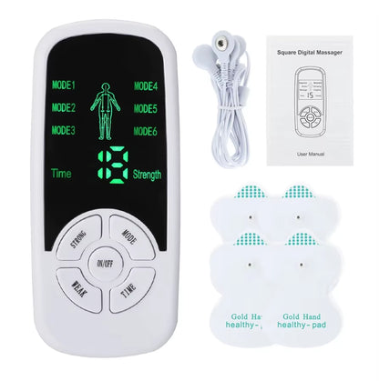 Electric Massage Instrument EMS Tense Machine Pulse Massager Tens Acupuncture Electrical Muscle Stimulator for Neck Back Body