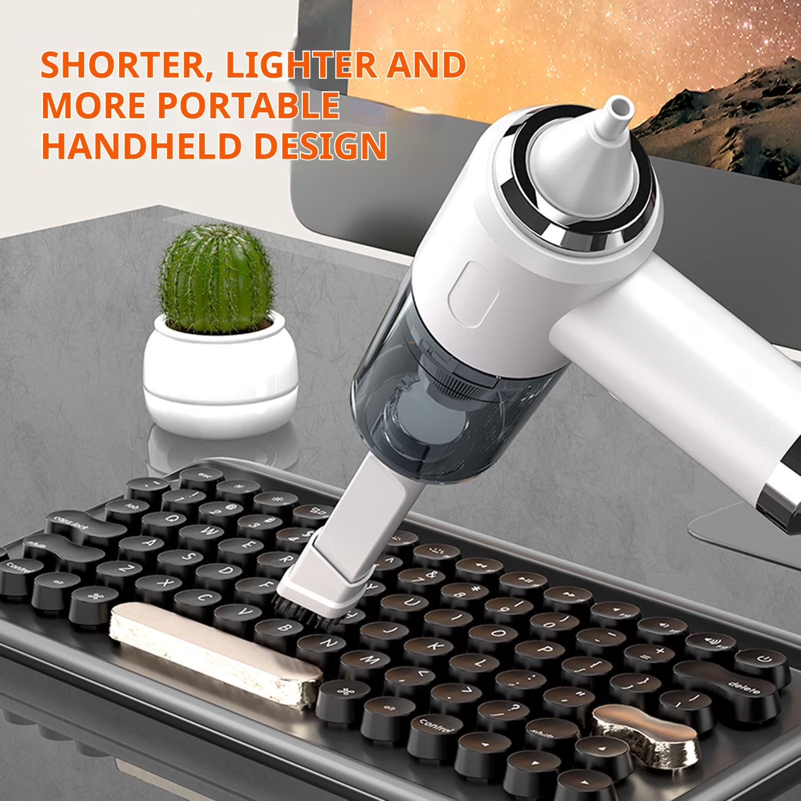 Car Vacuum Cleaner - High Power Wireless Handheld Vacuum, 3 in 1 Multifunctional Cordless Vacuum with Brushless Motor, Portable Mini Vacuum Cleaner Rechargeable for Car Detailing, Home