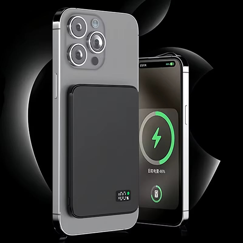 10000Mah Ultra Thin Power Bank for Magsafe,Magnetic Wireless Fast Charging Macsafe Portable Battery for Iphone Xiaomi Samsung