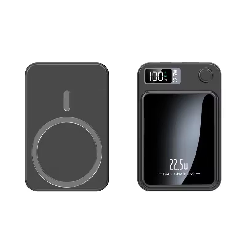 22.5W Quick Charge Powerbanks Slim and Small Magnetic Wireless Power Station with Charging Cord