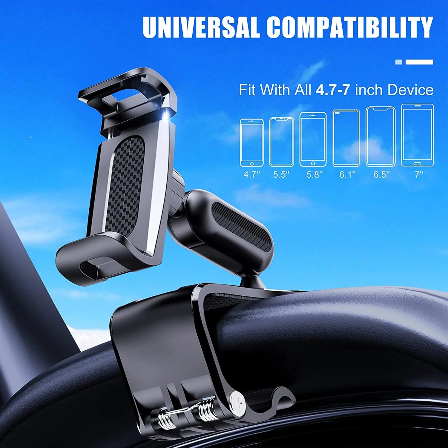 Universal Car Mount Holder for Cell Phone - Dashboard Grip Stand for Gps,Iphone,Samsung - 360° Rotation