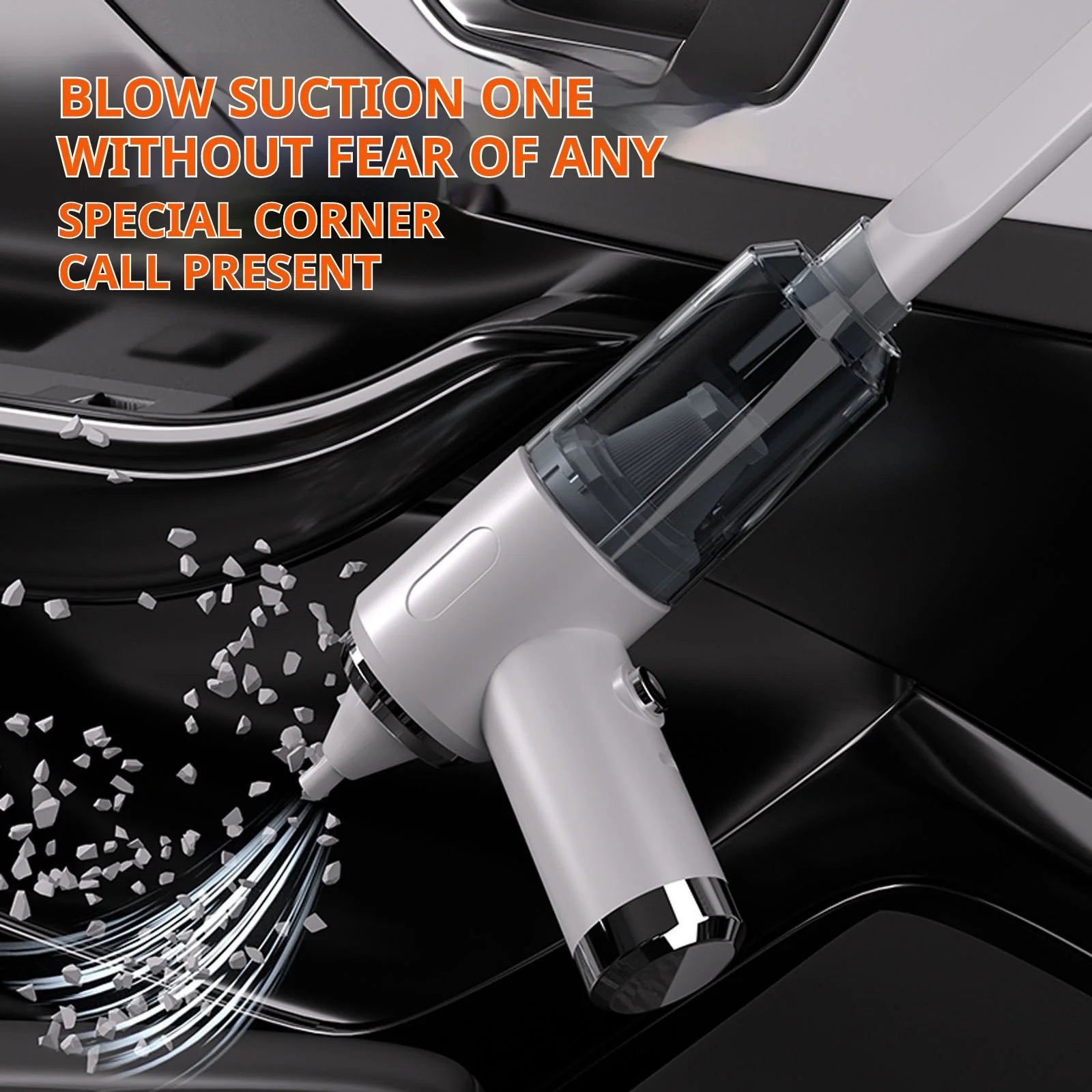 Car Vacuum Cleaner - High Power Wireless Handheld Vacuum, 3 in 1 Multifunctional Cordless Vacuum with Brushless Motor, Portable Mini Vacuum Cleaner Rechargeable for Car Detailing, Home